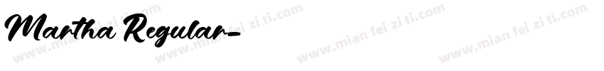 Martha Regular字体转换